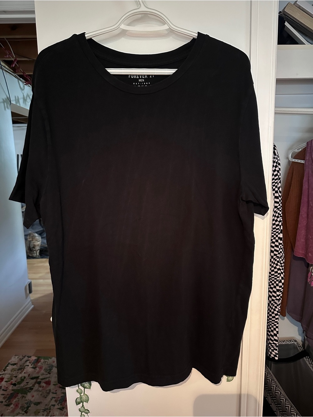 Forever 21 Men Black Short Sleeve Crew Tee